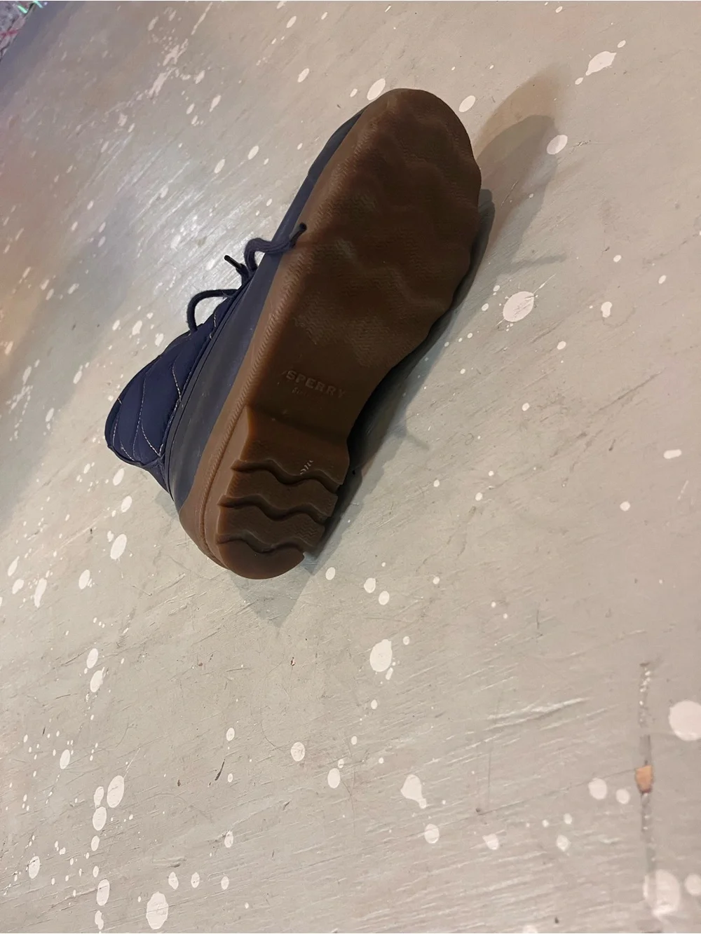 Sperry Kids Navy Lace-Up Rain & Snow Boots